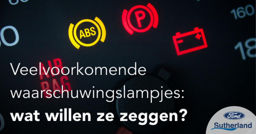 verschillende waarschuwingslampjes voor de auto